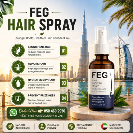 Feg Hair Spray For Hair Growth 60ml-Low Price In UAE